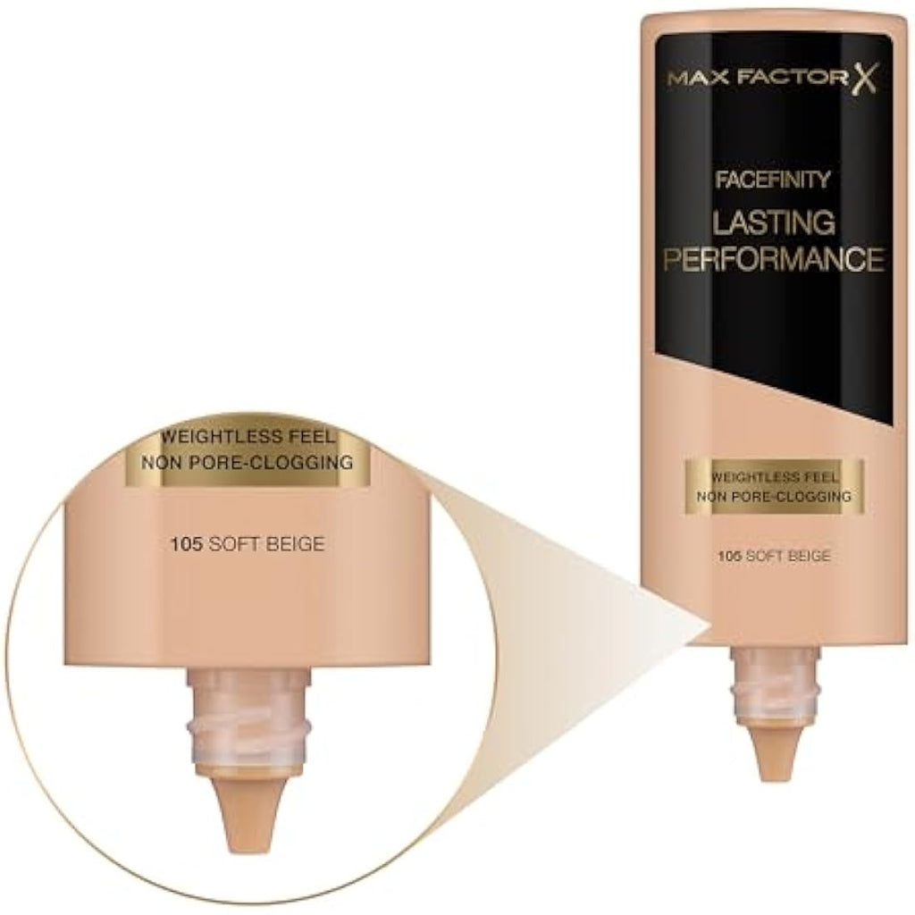 Max Factor Lasting Performance Foundation - 105 Soft Beige - 35ml