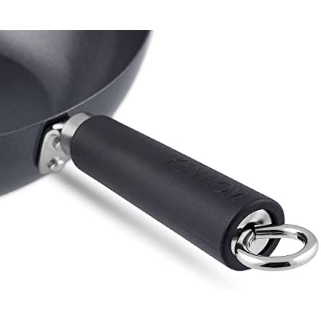Ken Hom Excellence Carbon Steel Mini Wok | 20cm Non-Stick Induction