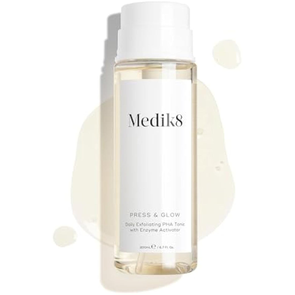 Medik8 Press & Glow PHA Exfoliating Toner for Sensitive Skin - 200ml