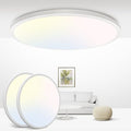Zemty 2-Pack 29W LED Ceiling Light | 3-Color Flush Mount Round 30cm