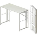 Lutown-Teen 103cm Folding Desk | No-Assembly White Home Office Table