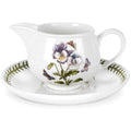 Portmeirion Botanic Garden Gravy Boat and Stand – Ceramic Floral Set