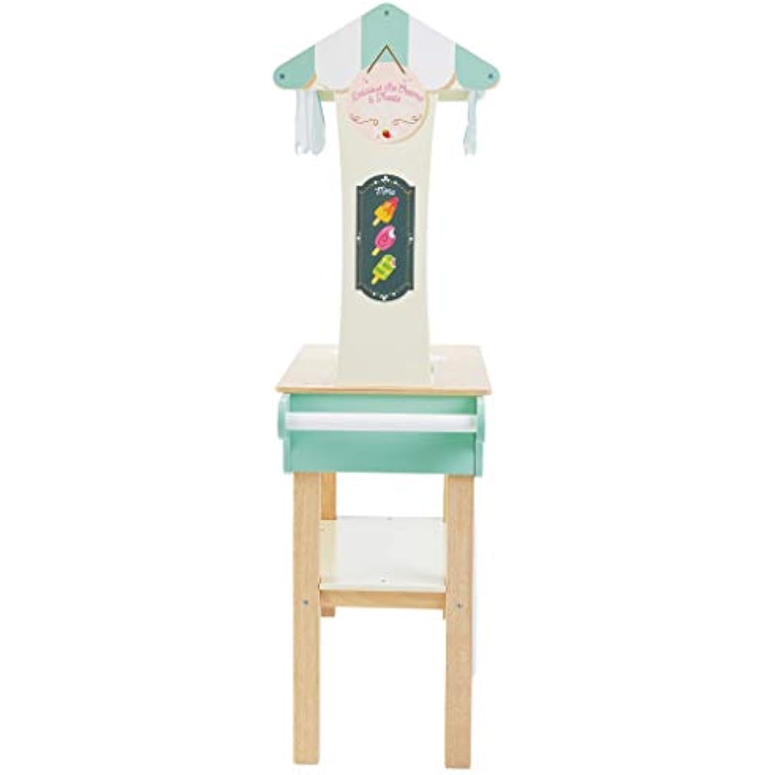 Le Toy Van Wooden Ice Cream Trolley – Kids Pretend Play Food Set