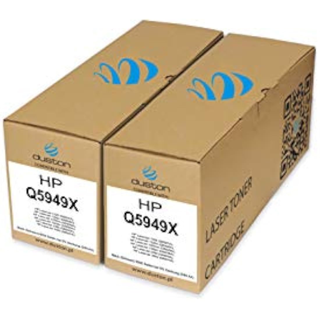 Duston 2-Pack Q5949X 49X Black Toner for HP LaserJet 1320 3390 3392
