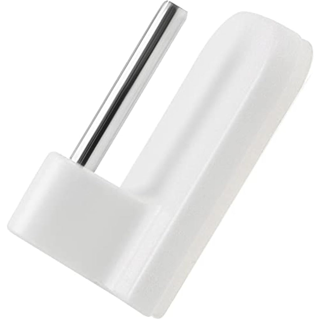 com-four® 12x Crochets à Rideaux Autocollants en PVC et Métal – Blanc