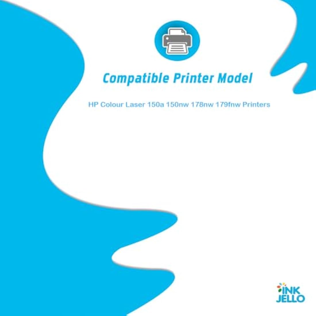 InkJello 117A Compatible Toner Cartridges for HP Color Laser 150 178 179 | 4-Pack