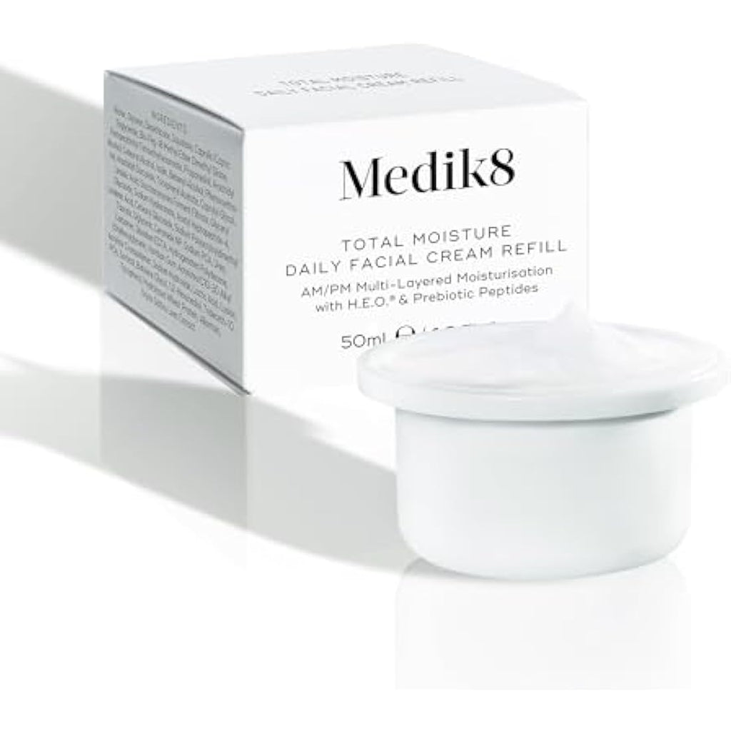 Medik8 Total Moisture Daily Facial Cream Refill Pod | Hyaluronic Acid 50ml