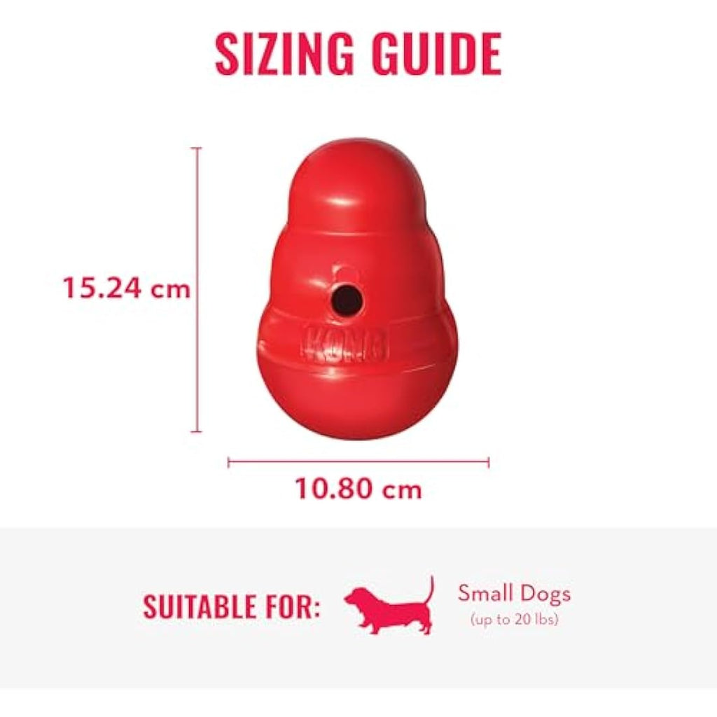 KONG Wobbler Interactive Dog Toy – Large Treat Dispensing Slow Feeder