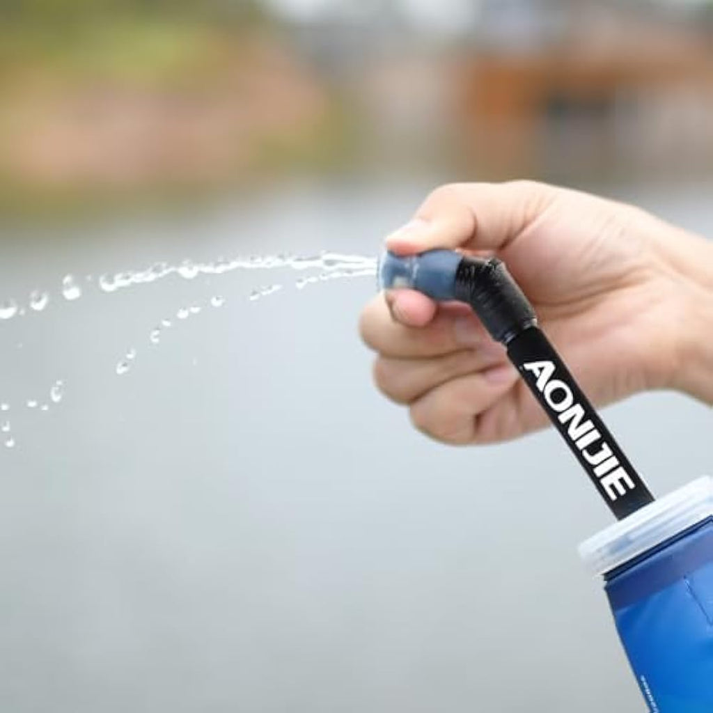 TRIWONDER TPU Soft Flask Straws | 2-Pack BPA-Free Hydration Tubes