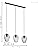 EGLO Newtown 3-Flame Pendant Lamp | Vintage Black Steel Hanging Light