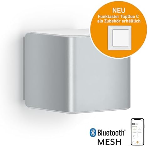 Steinel L 840 SC Silver LED Outdoor Wall Light | Bluetooth Motion Sensor