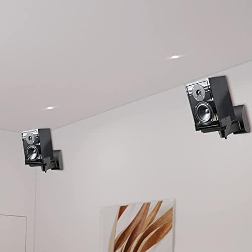 Suptek Dual Speaker Wall Mounts | Tilt & Swivel Brackets for 25kg