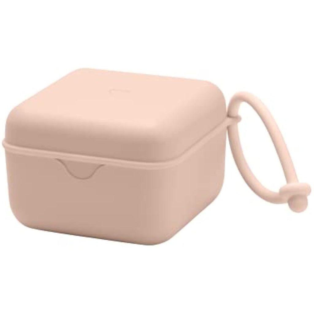 BIBS Pacifier Box and Steriliser Case with Strap - Blush | BPA-Free
