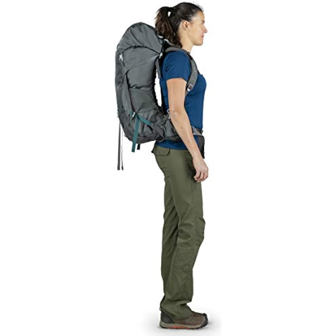 Osprey Women's Ventilated Backpacking Pack – Cinder Grey Hiking Rucksack