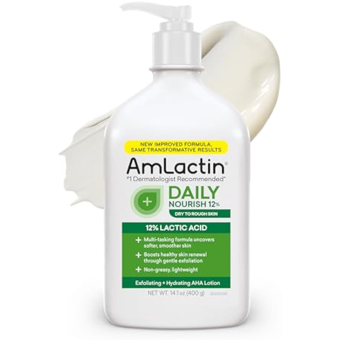AmLactin Daily Moisturizing Body Lotion – 14.1oz Lactic Acid Pump