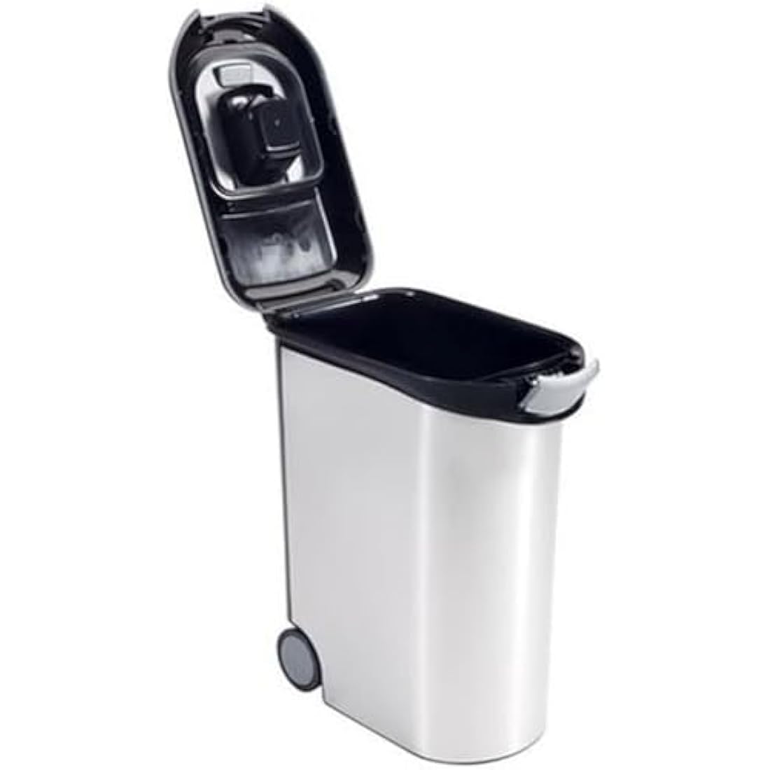 Curver Metallic Pet Food Container - Airtight Dry Food Bin, 54L / 20kg