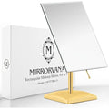 Mirrorvana Gold Vanity Makeup Mirror – Large Desktop Dressing Table Mirror