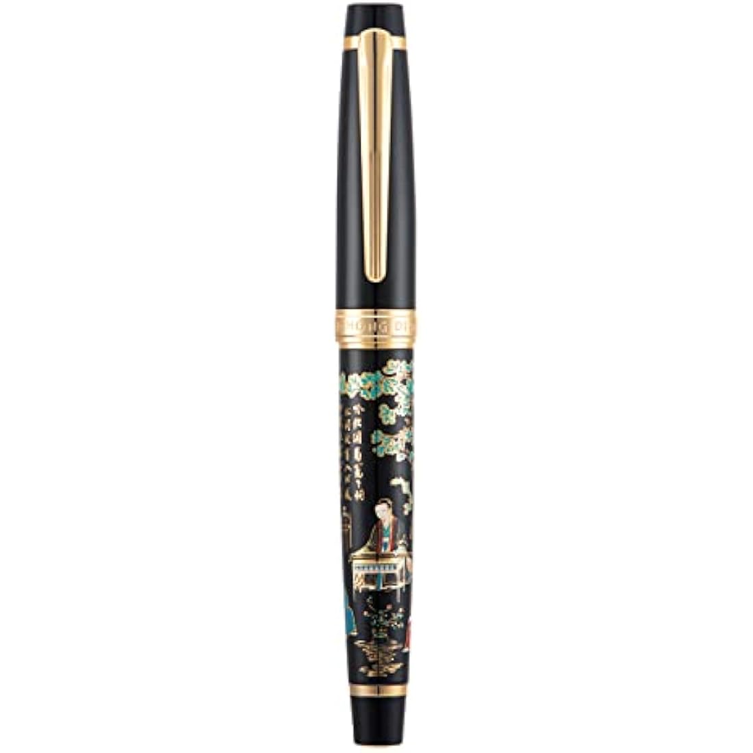 Hongdian 231 Fountain Pen – Chinese Painting Brass Pen with Fine Nib