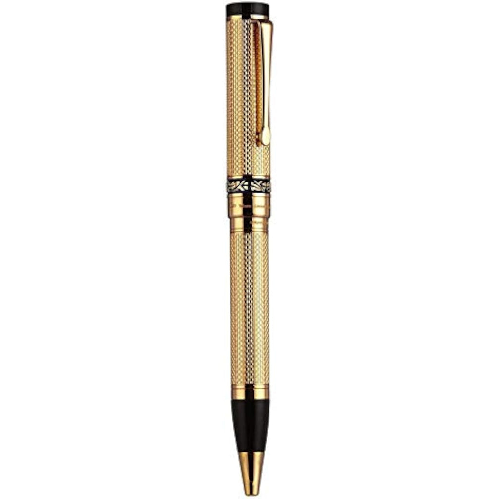 Xezo Tribune 18K Gold Plated Ballpoint Pen | Limited Edition Brass