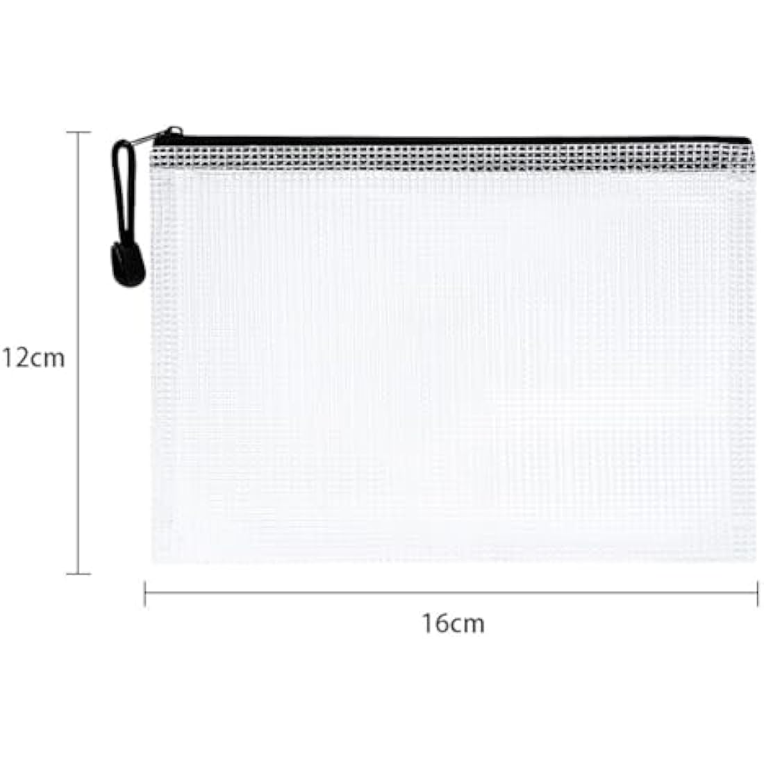 Vicloon A6 Mesh Document Wallets – 12Pcs Waterproof Zipper File Bags