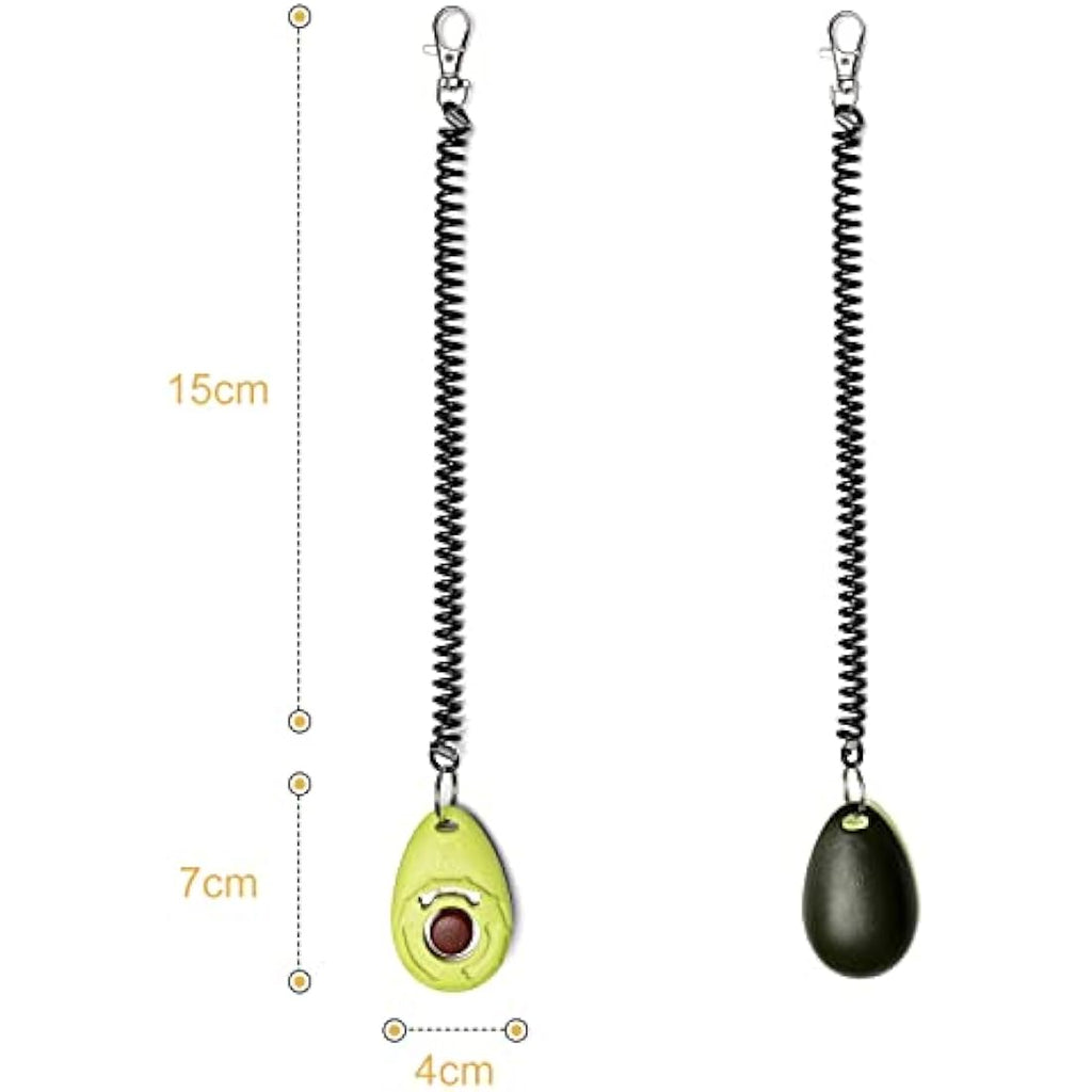 Dog Training Clicker Pack of 5 with Wrist Straps – 5 Colors
