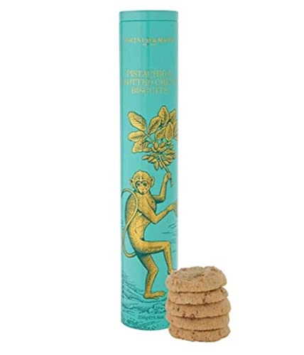 Fortnum & Mason Pistachio and Clotted Cream Biscuits, 250g Gift Tin
