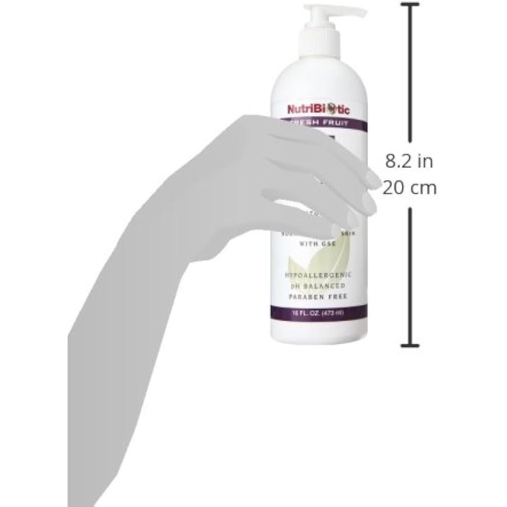 NutriBiotic Fresh Fruit Skin Cleanser – Non-Soap & pH-Balanced, 16 oz
