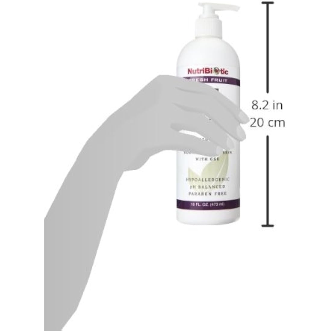 NutriBiotic Fresh Fruit Skin Cleanser – Non-Soap & pH-Balanced, 16 oz