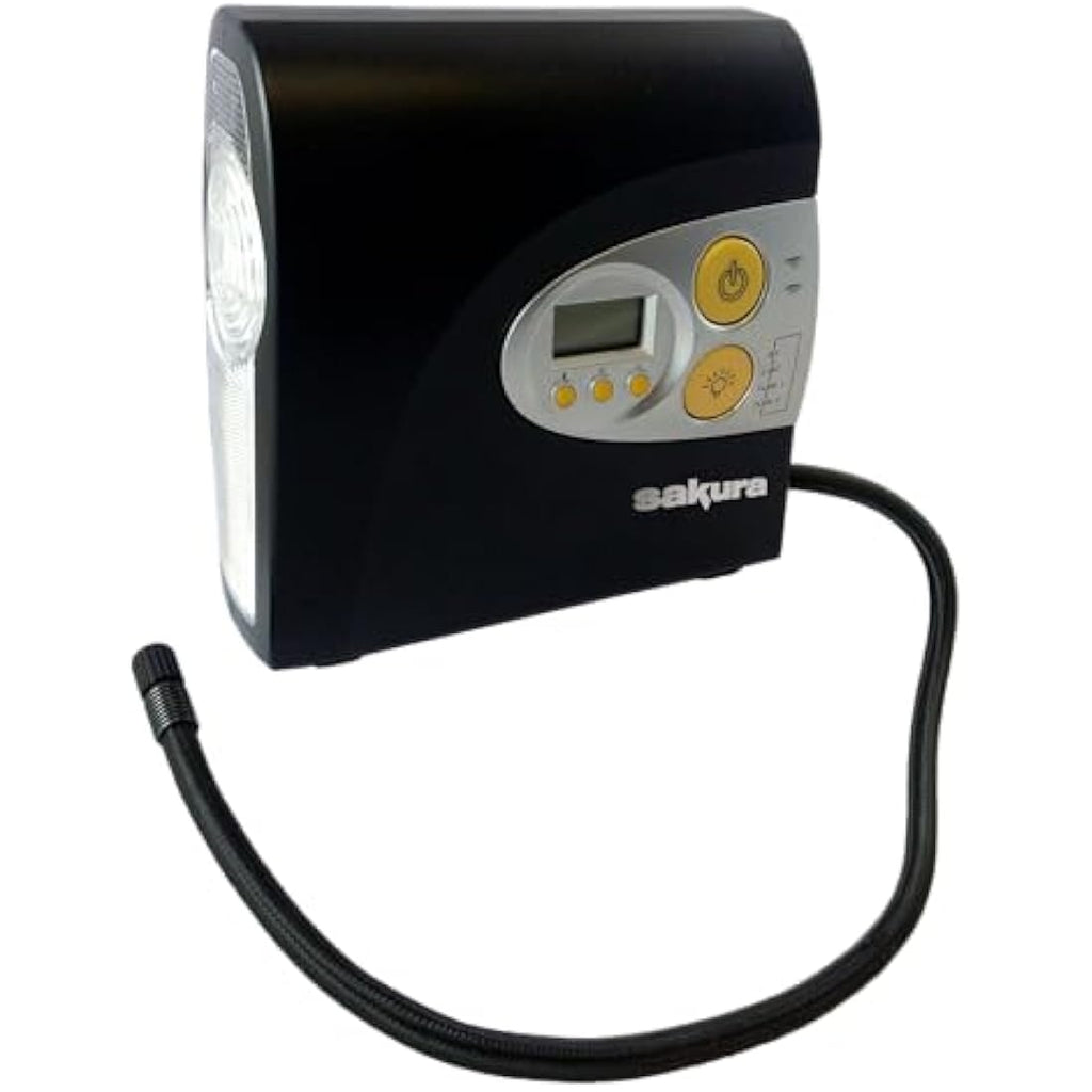 Sakura SS5332 Digital Air Compressor – 12V Portable Car Tyre Inflator