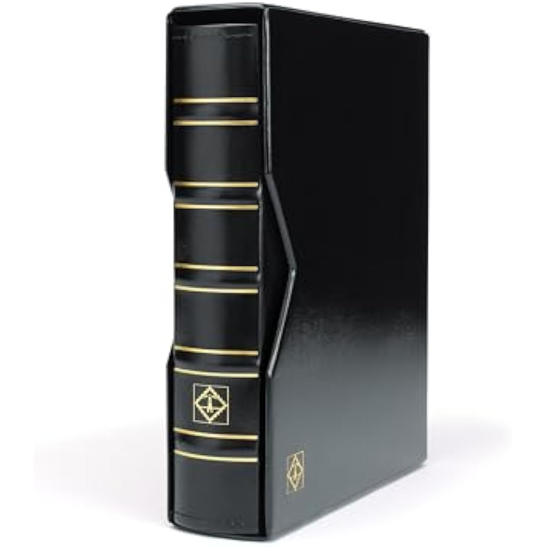 Lighthouse Optima Coin Album with Slipcase | Black Faux Leather Binder