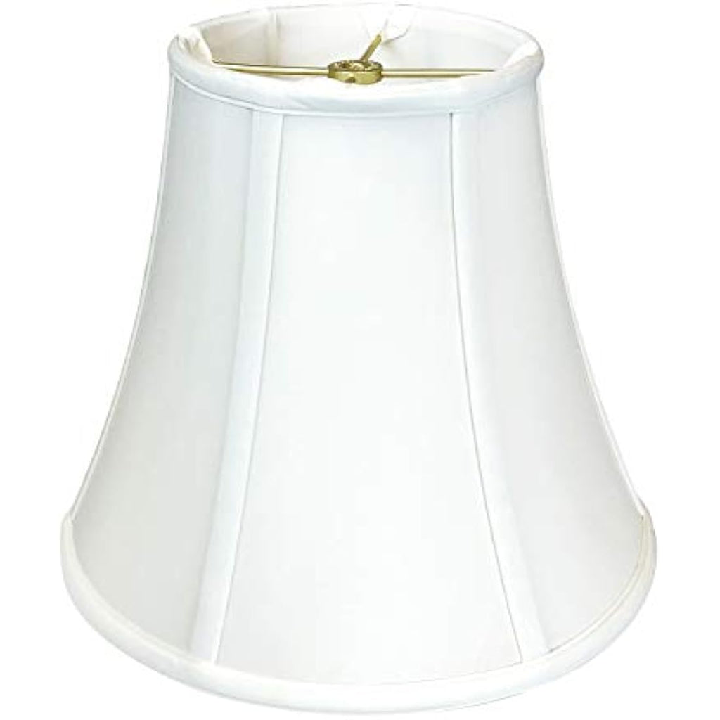 Royal Designs White Silk True Bell Lamp Shade - 8 x 16 x 12.625