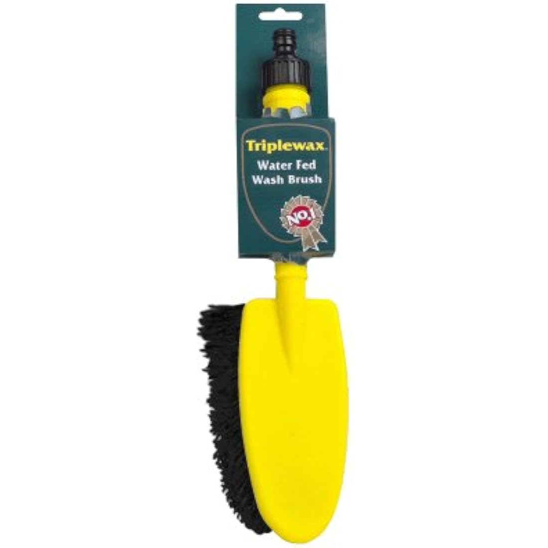 Triplewax Water Fed Car Wash Brush – Soft Scratch-Free Bristles, Yellow
