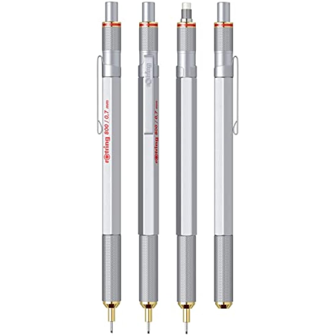 rOtring 800 Mechanical Pencil | 0.7 mm | Silver Metal Drafting Pencil