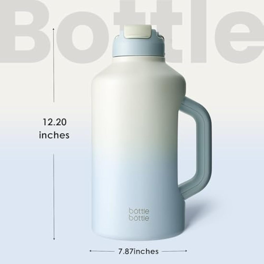 Bottle Bottle 64 oz Insulated Stainless Steel Water Bottle with Straw