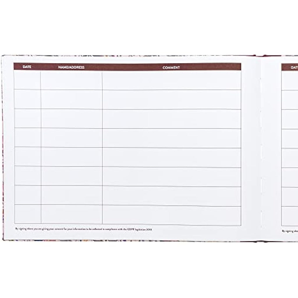 Pukka Pad Bloom A4 Visitors Book – 768 Entry Spaces – 120GSM Cream Paper