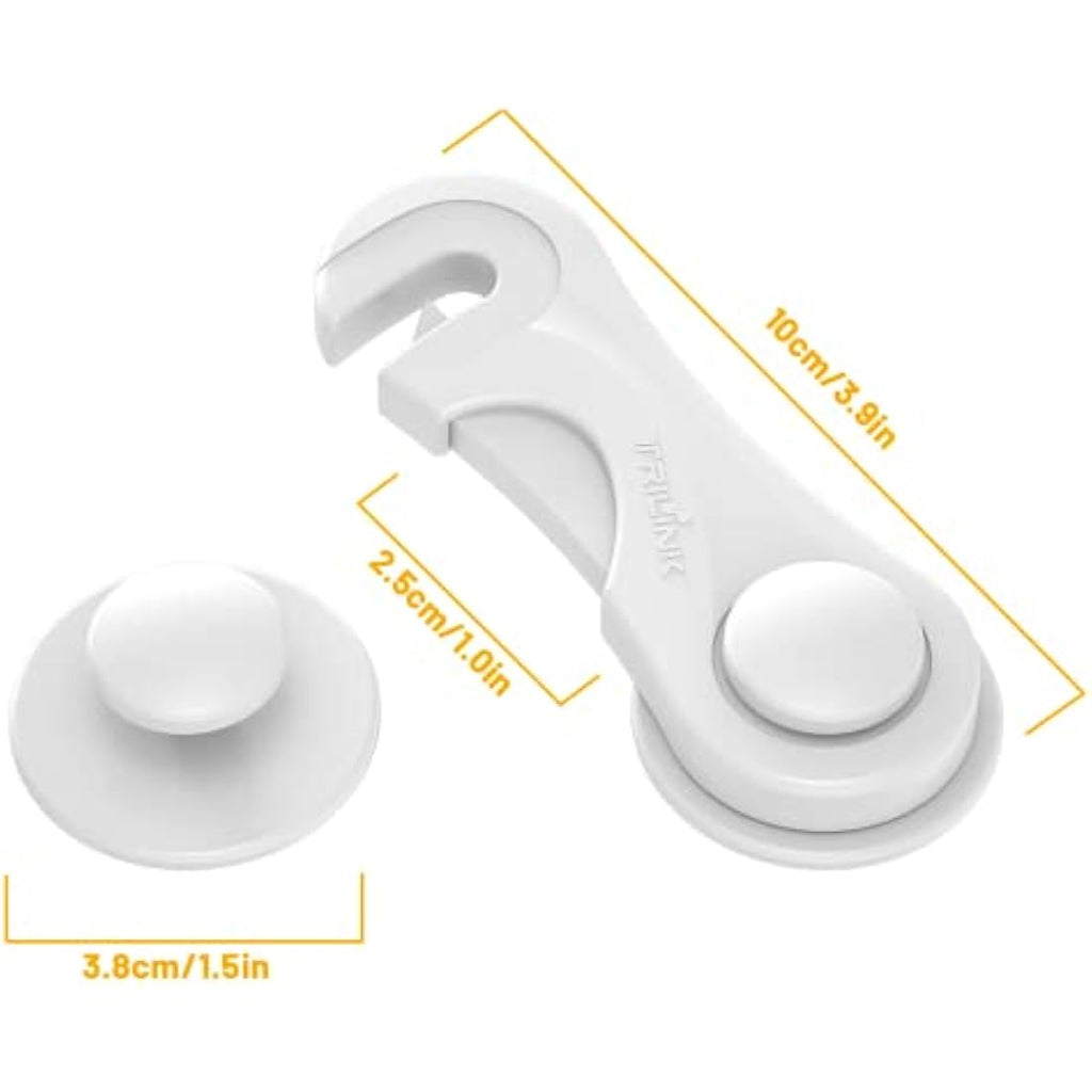 TRILINK Child Safety Cupboard Locks - 10 Pack Adhesive Baby Proofing