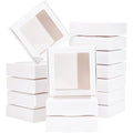 16-Pack White Kraft Paper Gift Boxes with PVC Window