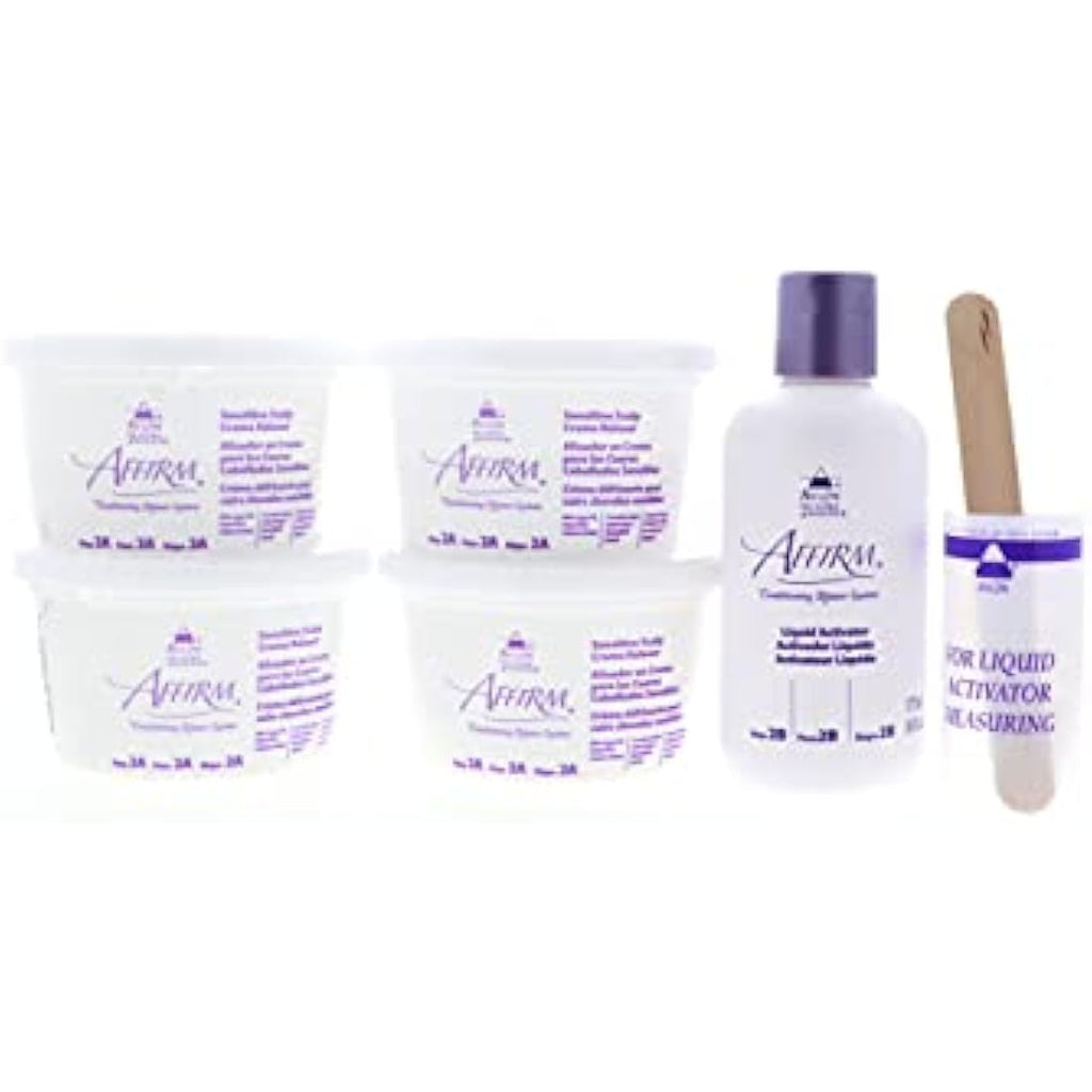 Affirm Hair Relaxer Kit – Professional Mild/Normal Strength, 4 Applications