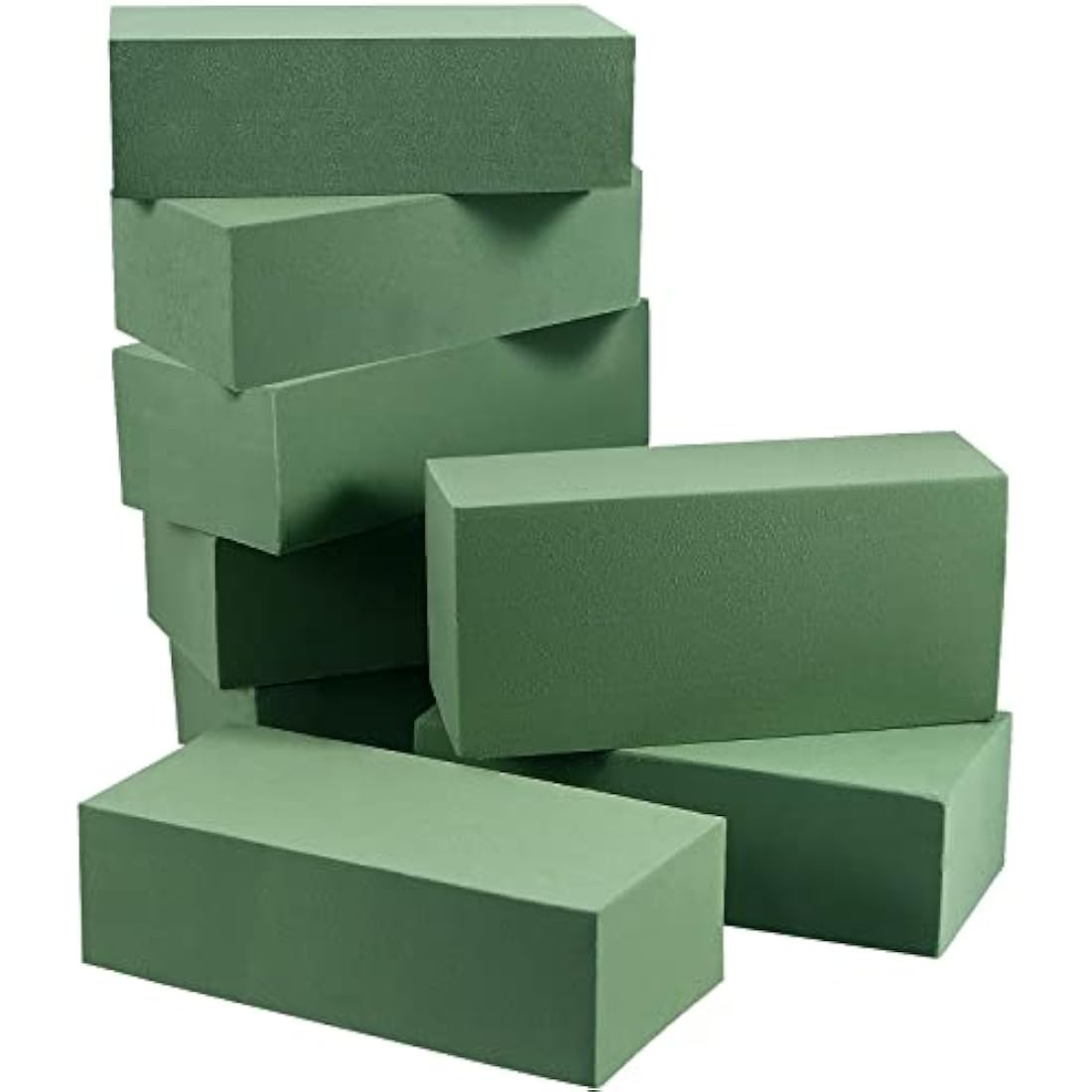PINGEUI 8 PCS Green Floral Foam Bricks for Flower Arrangements | 22.5cm