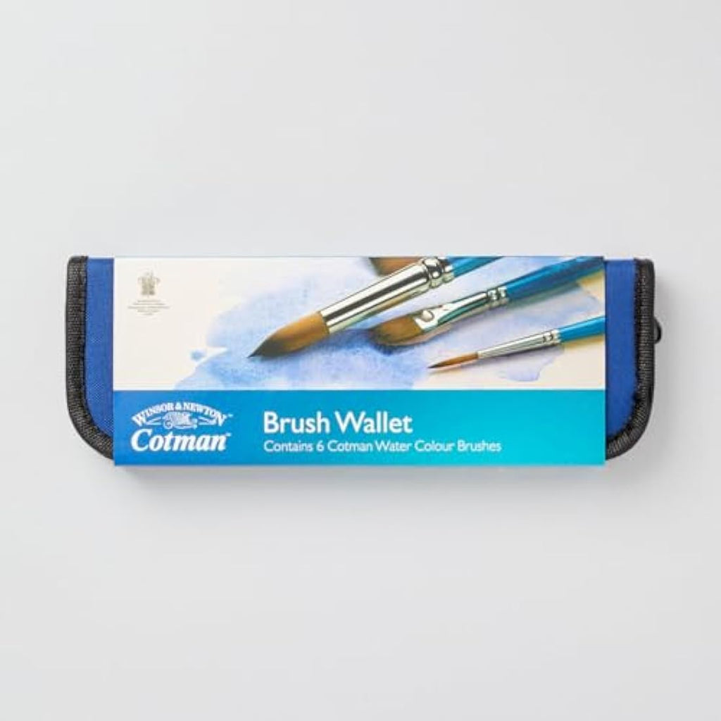 Winsor & Newton Cotman Watercolor Paint Brush Set - 6 Piece Wallet