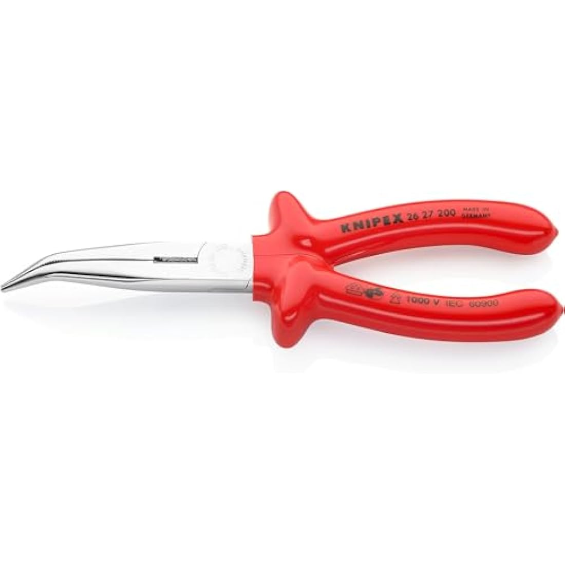 Knipex Snipe Nose Side Cutting Pliers – VDE Insulated 200mm 26 27 200