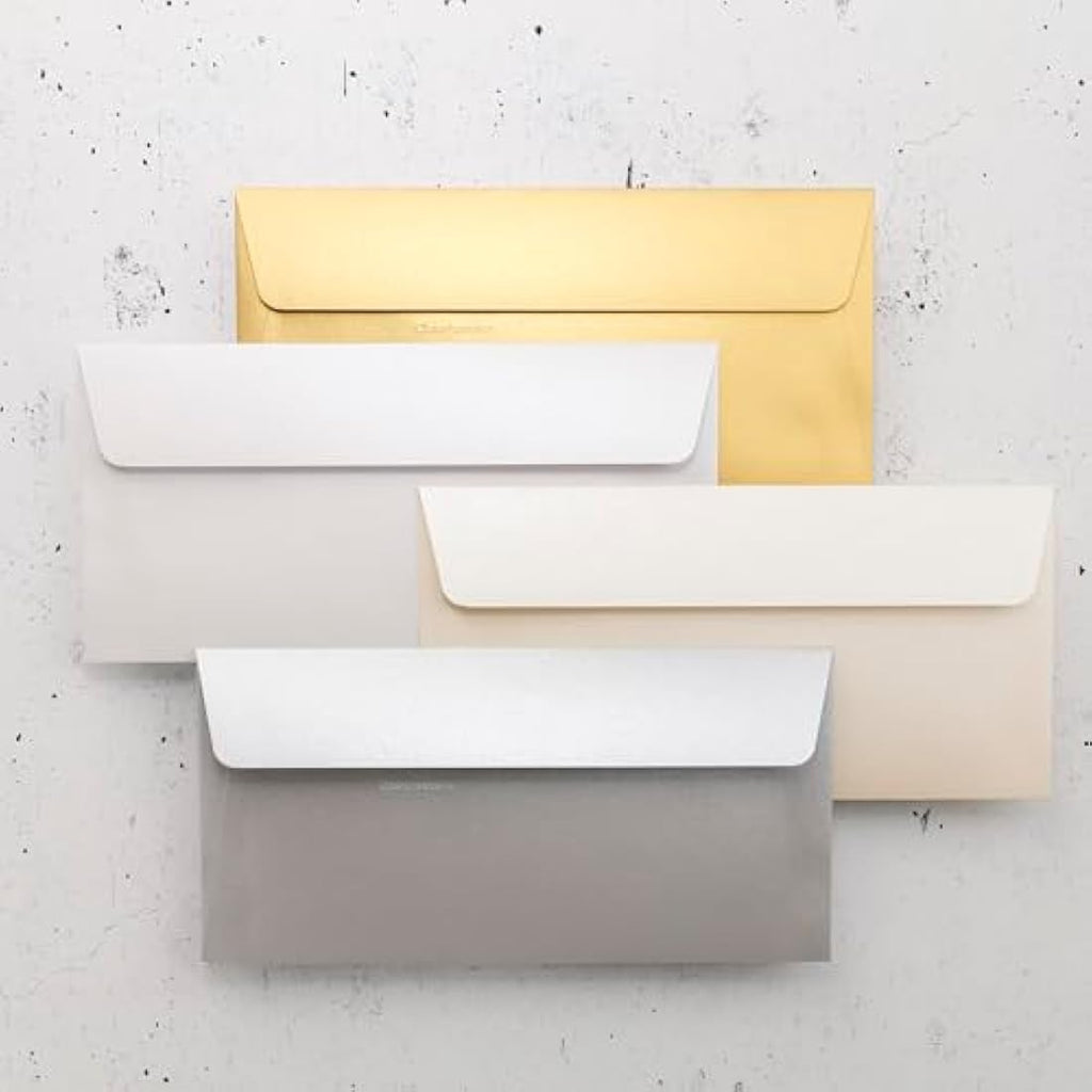 Clairefontaine Pollen Iridescent Silver Envelopes - DL 120gsm (Pack of 20)