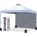 MASTERCANOPY 3x3M Pop-up Gazebo Tent with Sidewall – White UV Canopy
