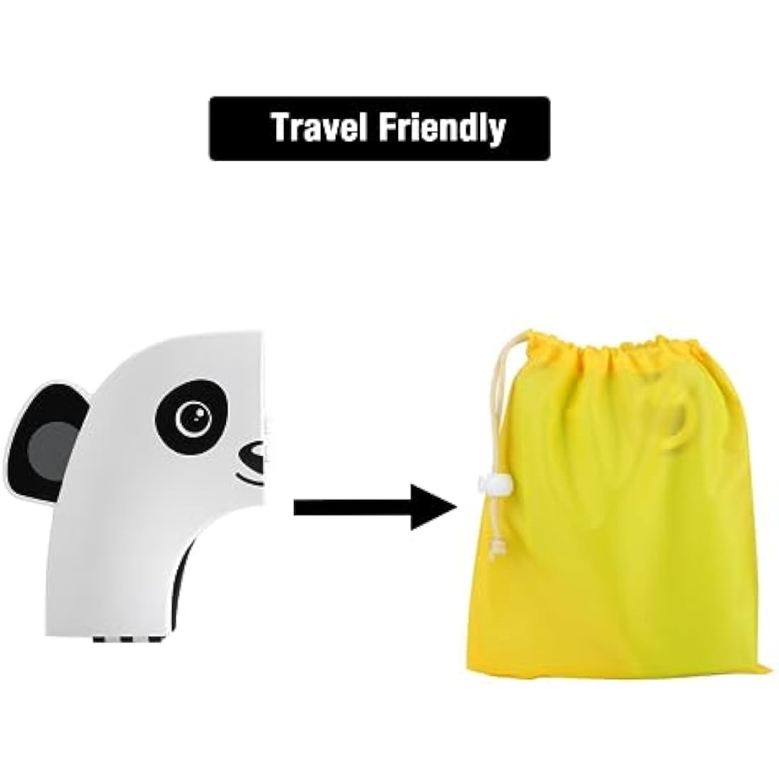 PandaEar Foldable Potty Training Seat – Portable Silicone Toilet Cover