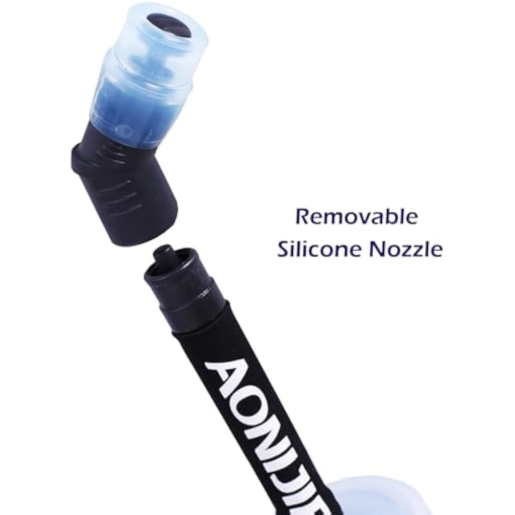 TRIWONDER TPU Soft Flask Straws | 2-Pack BPA-Free Hydration Tubes