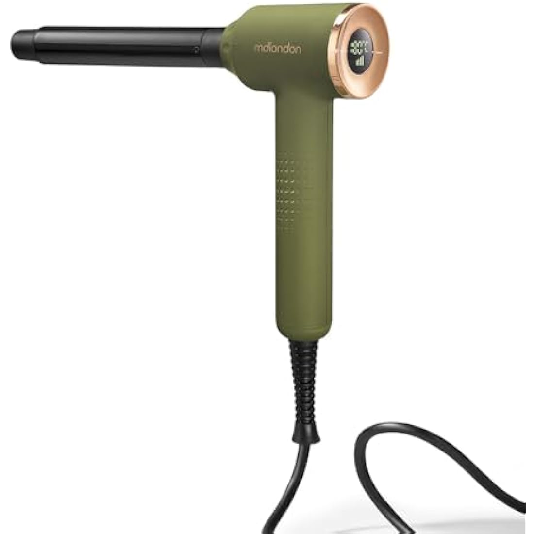 mdlondon CURL 4-in-1 Hair Curling Wand – Ceramic Multi-Styler, Olive