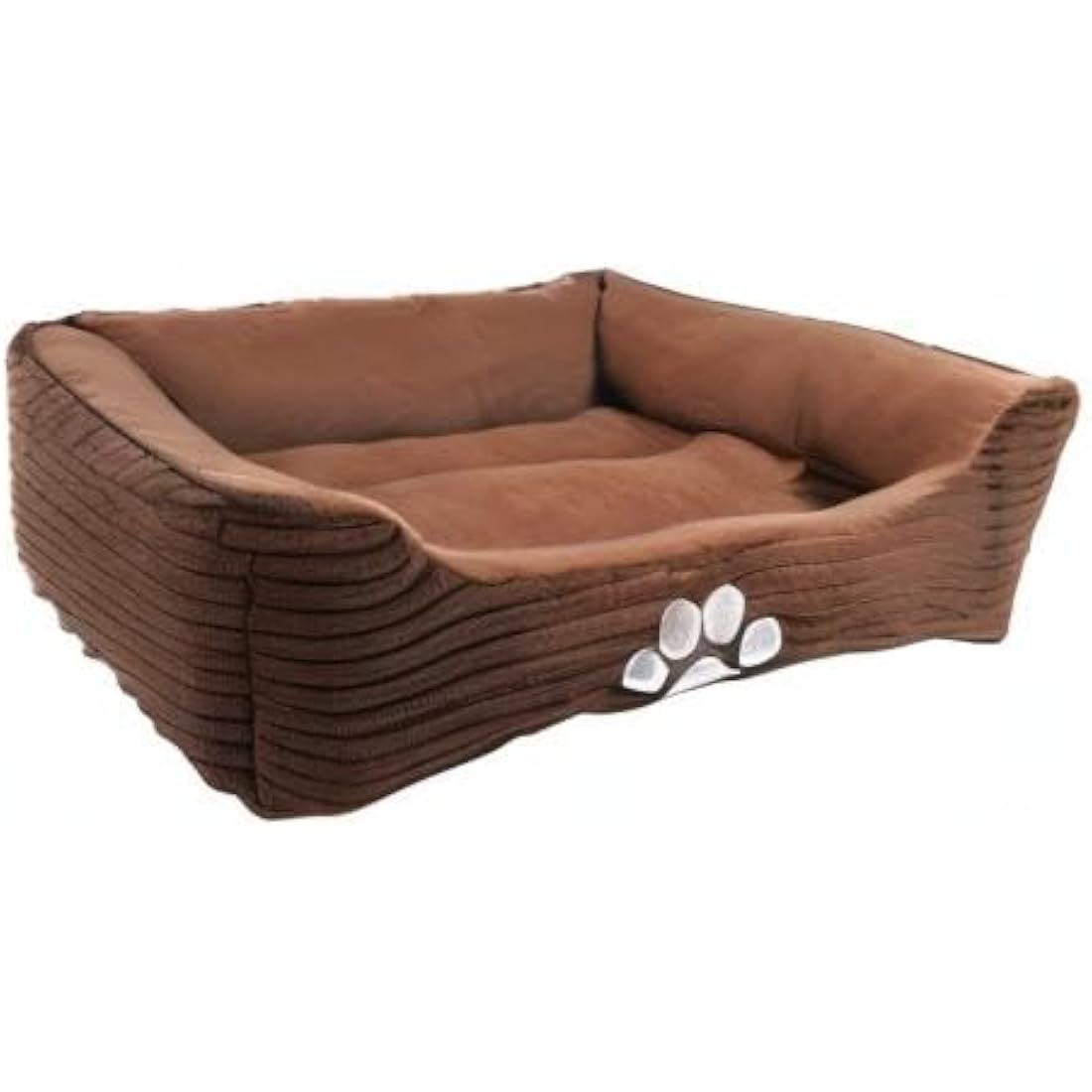 Happycare Textiles Reversible Rectangle Pet Bed - Faux Suede & Corduroy