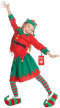 Jolof Store Children's Elf Costume – Festive Holiday Outfit, Sizes S-L