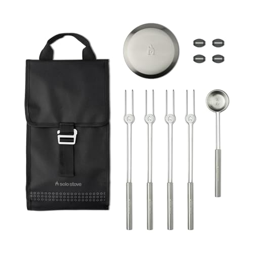 Solo Stove Mesa XL Accessory Pack - Stainless Steel Roasting Sticks & Lid