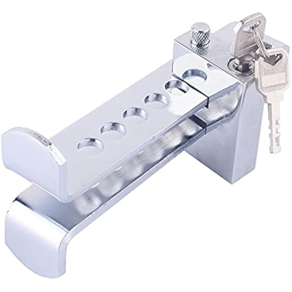 Jolof Store 8-Hole Steel Car Pedal Lock – Anti-Theft Clutch & Brake Device